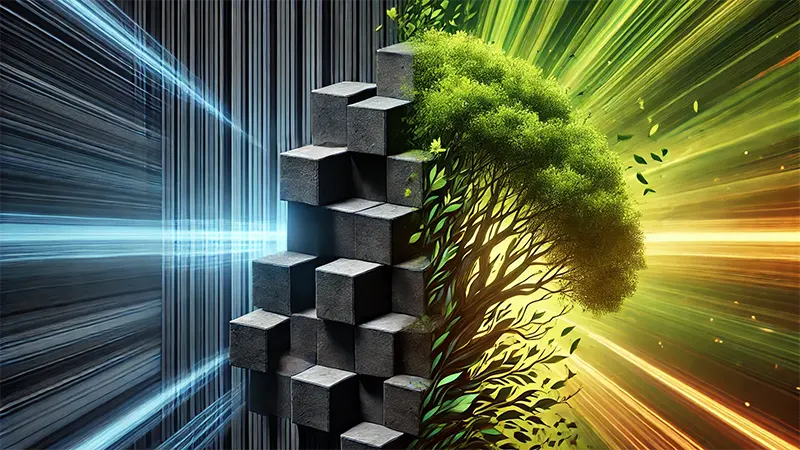 depicting the contrast between a fixed mindset and a growth mindset